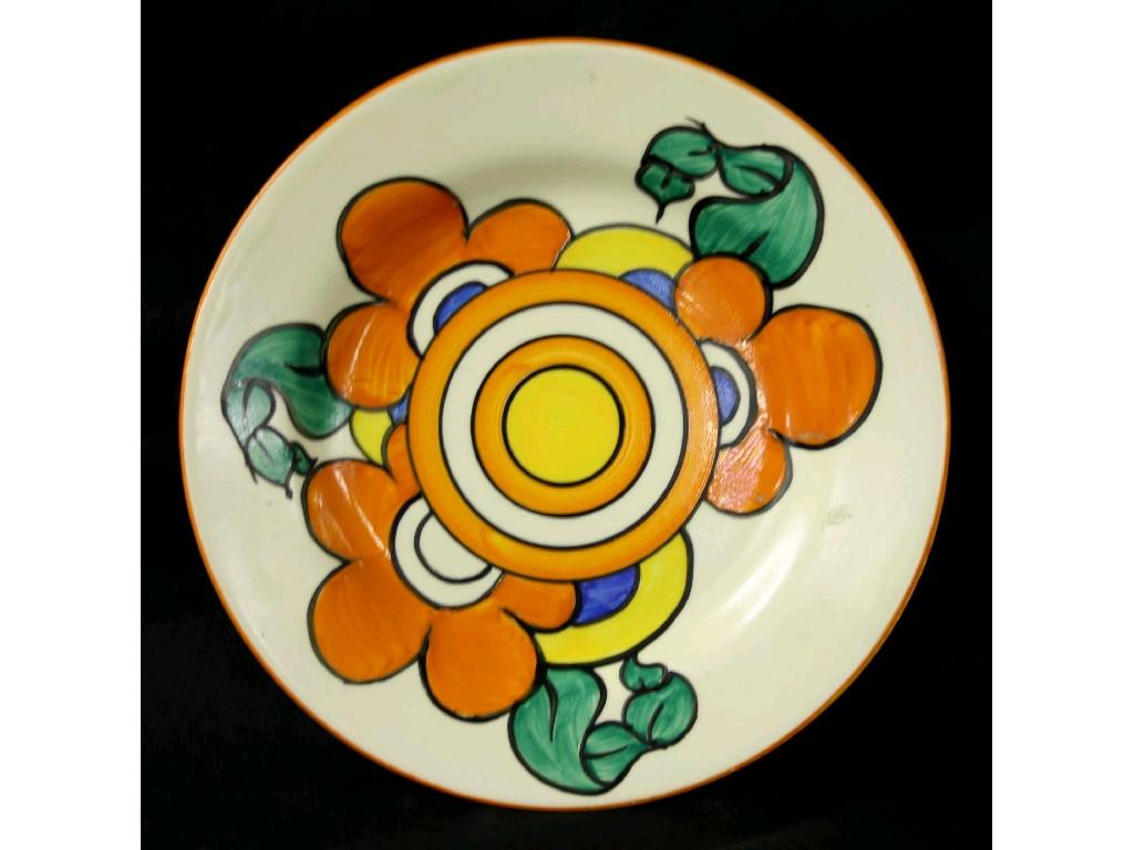 Appraisal: Clarice Cliff 'Latona Flowers' Bizarre circular side plate diameter