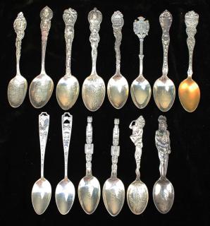 Appraisal: Sterling Souvieneer Spoons Souvieneer Spoons Approx Troy Oz Sterling Georgia