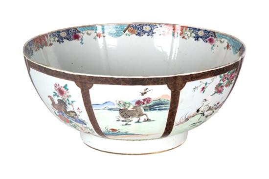 Appraisal: Sale Lot A Chinese Export Porcelain Punch Bowl th century