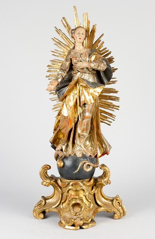 Appraisal: Franz Ignaz G nther - -attributed Immaculata Franz Ignaz G