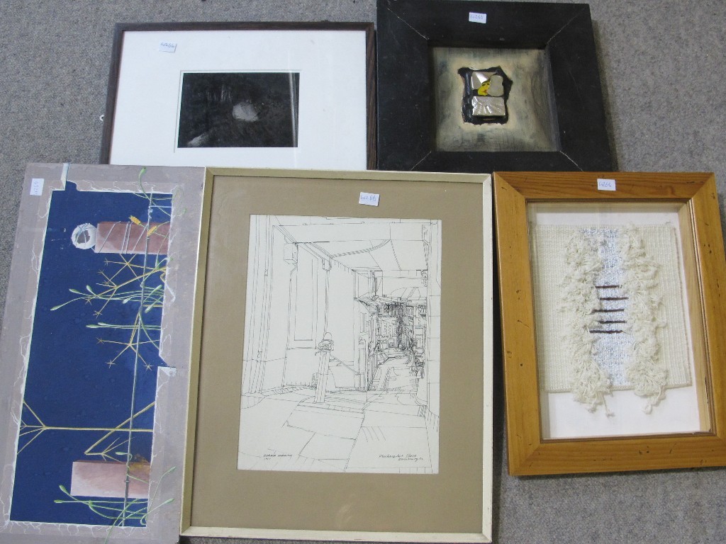 Appraisal: Lot comprising five various works to include RICHARD DEMARCO and