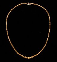 Appraisal: A K Graduated Bead Necklace A lovely beaded necklace of