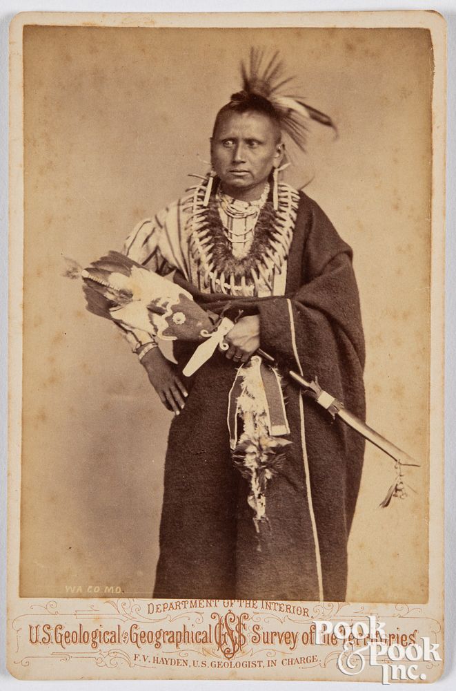 Appraisal: Native American Indian photo Wa Co Mo Native American Indian