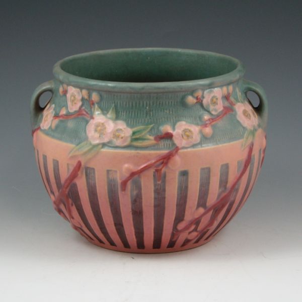 Appraisal: Roseville Cherry Blossom - jardiniere in pink and blue Unmarked