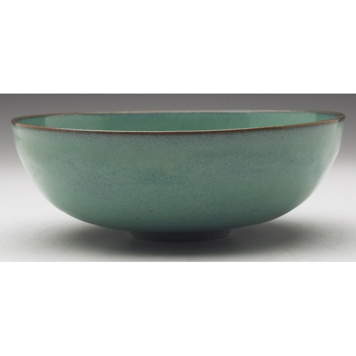 Appraisal: Gertrude and Otto Natzler bowl classic shape covered in a