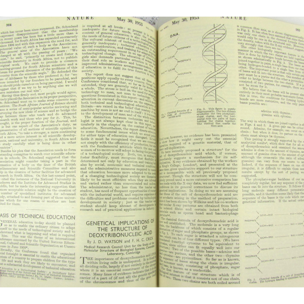 Appraisal: Crick F H C J D Watson Molecular Structure of