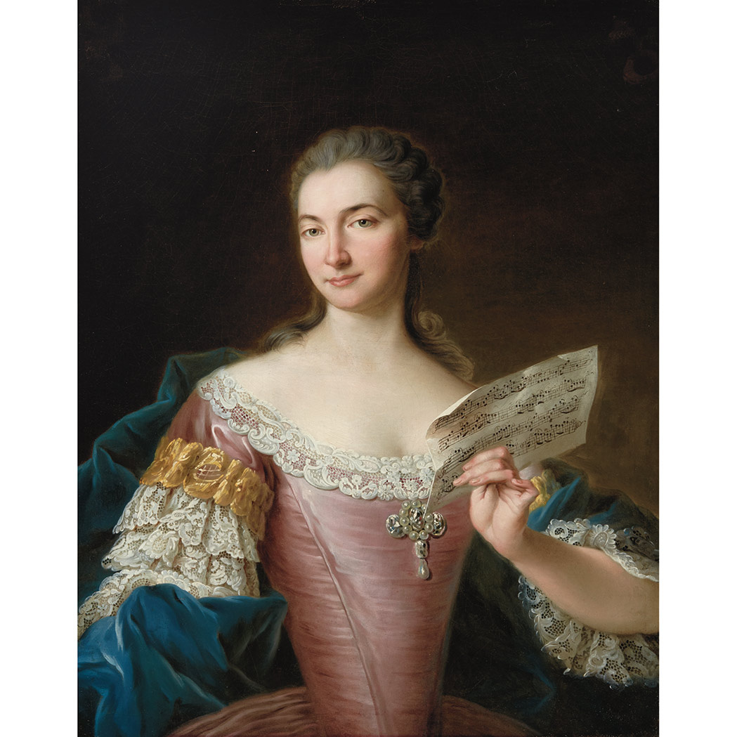 Appraisal: Francois-Hubert Drouais French - Portrait of Sabine Comtesse de Bassewitz