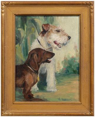 Appraisal: Florence Balshaw dog portrait Florence E Balshaw active - Jack