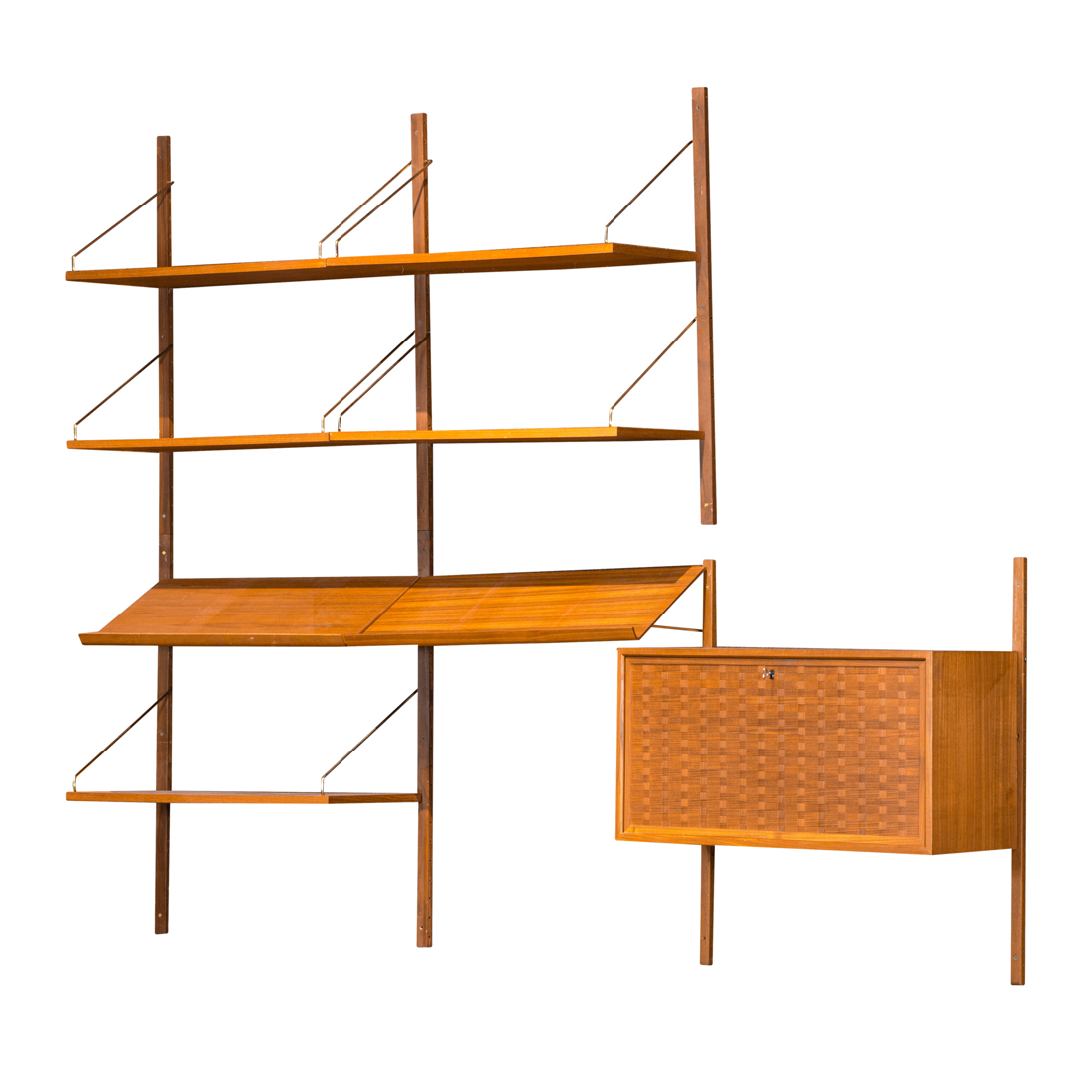 Appraisal: Poul Cadovius 'Cado' Modular Wall Unit Denmark s teak h