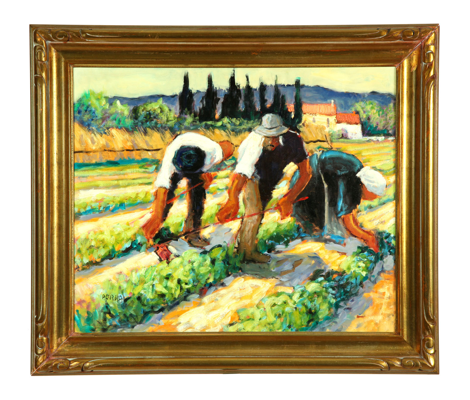 Appraisal: LES MARCUCHEZ PROVENCE BY ALFRED PERSIA FRANCE B Oil on