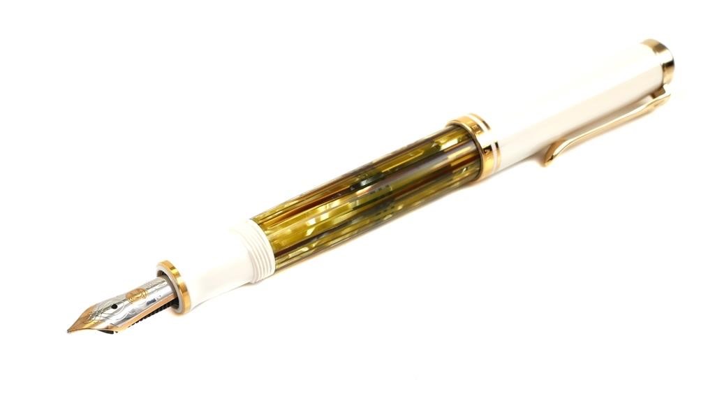 Appraisal: PELIKAN M white tortoise shell Souveran K gold M nib