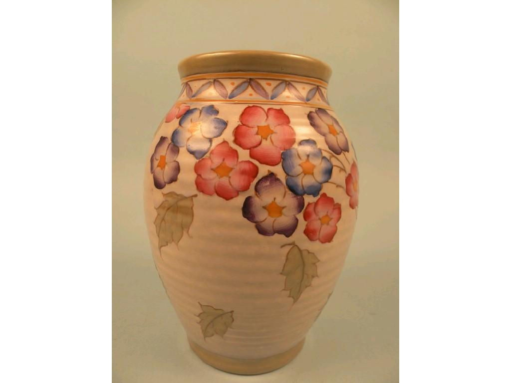 Appraisal: A woods Arabesque pattern vase designed by Charlotte Rhead decorated