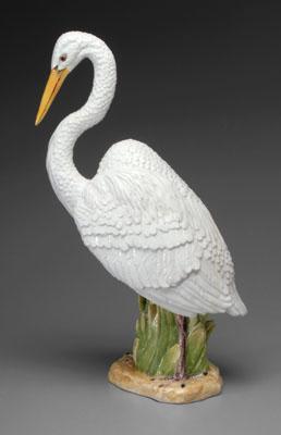 Appraisal: Ceramic stork modern possibly Italian - in Extensive repairs Villa