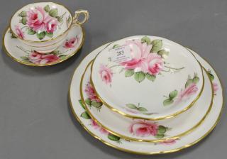 Appraisal: Hammersley Co rose china dinnerware set total pieces Hammersley Co