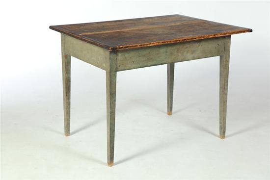 Appraisal: COUNTRY HEPPLEWHITE WORK TABLE American th century Pine with old