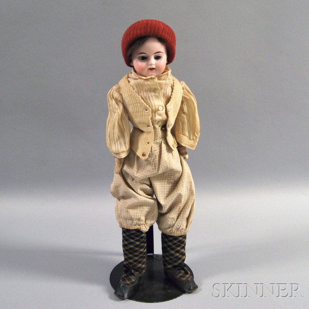 Appraisal: Bisque Shoulder Head Boy Doll impressed Special to back of