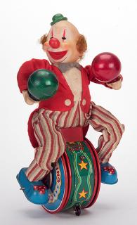 Appraisal: Unicyclist Clown Unicyclist Clown Japan Modern Toys mid-twentieth century Battery