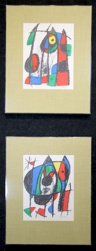 Appraisal: Joan Miro SPANISH - Joan Miro SPANISH - hand signed