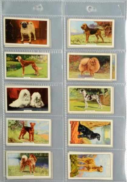 Appraisal: Lot of Dog and Animal Tobacco Card Sets Description This