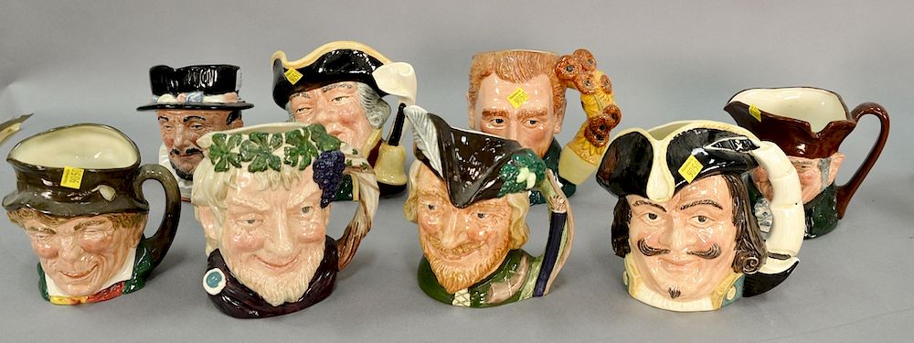 Appraisal: Group of eight Royal Doulton character mugs to include Robin