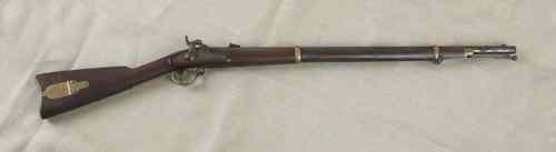 Appraisal: Remington Model Zouave percussion rifle with brass furniture including patch