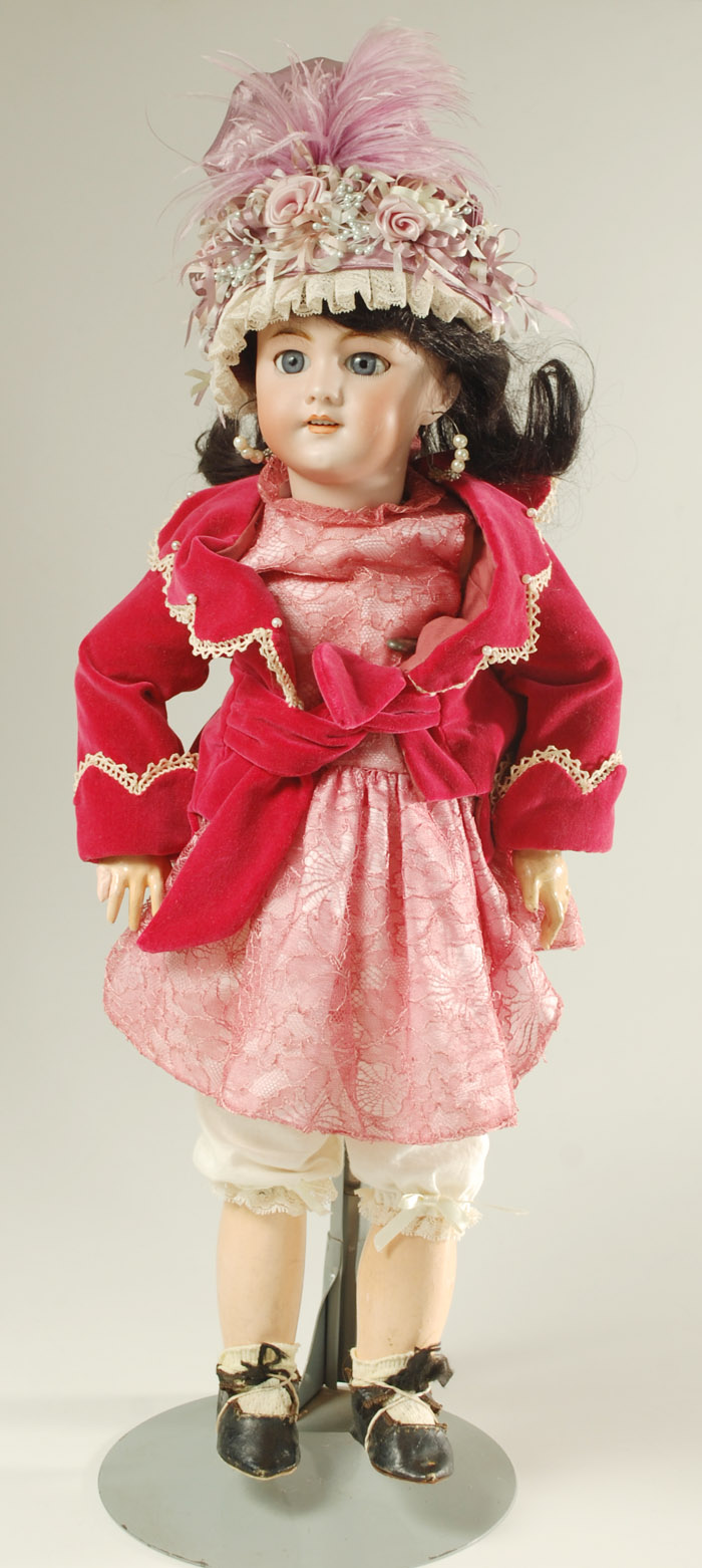 Appraisal: DEP BISQUE HEAD FRENCH BEBE DOLL socket head having black