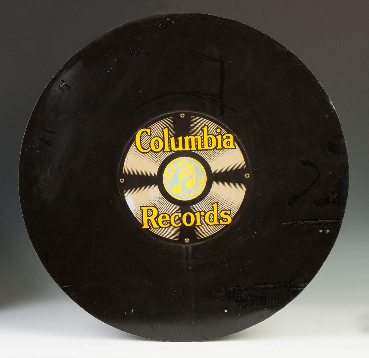 Appraisal: Vintage Columbia Records Grafonola Metal Advertisement