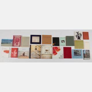 Appraisal: A Miscellaneous Collection of Twenty-Three Signed Books and Exhibition Catalogues