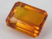 Appraisal: A loose polished citrine approx x mm approx carats