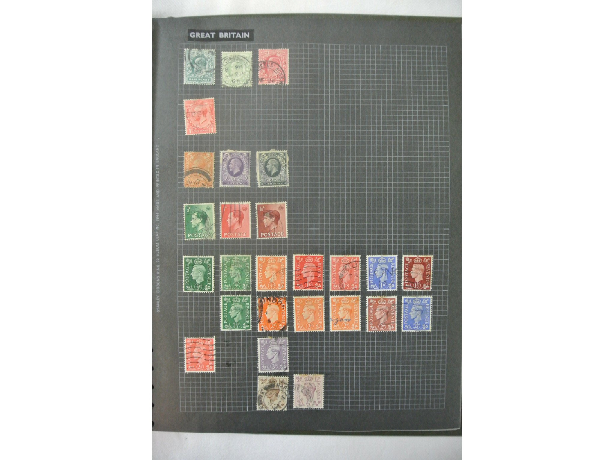 Appraisal: Five ring binder stamp albums containing a quantity of British