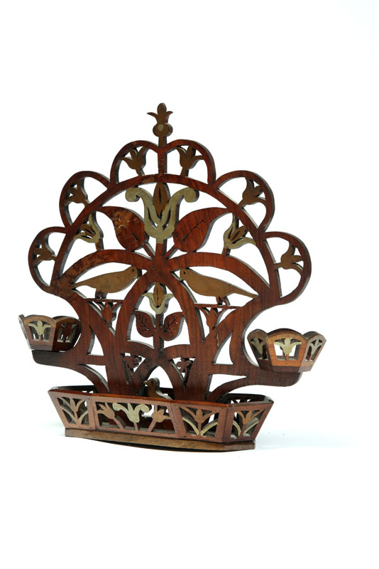 Appraisal: CARVED WHIMSEY Possibly Pennsylvania nd half- th century mahogany Elaborately