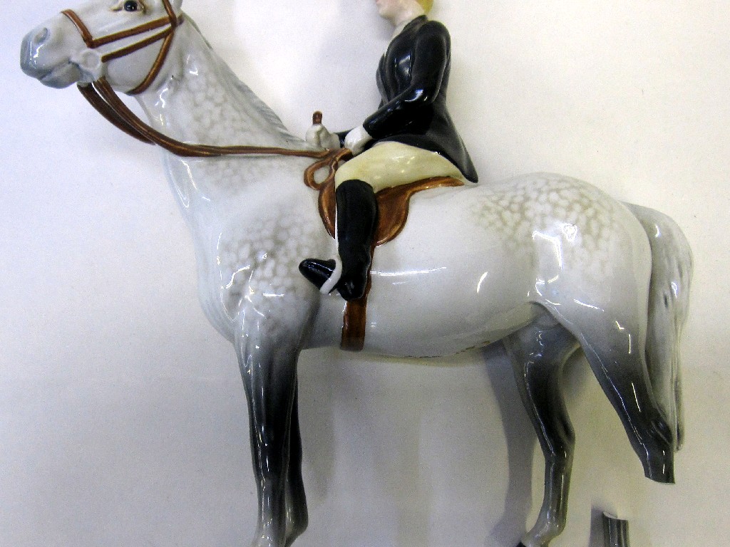 Appraisal: Beswick Huntswoman on grey horse model no def to horse's