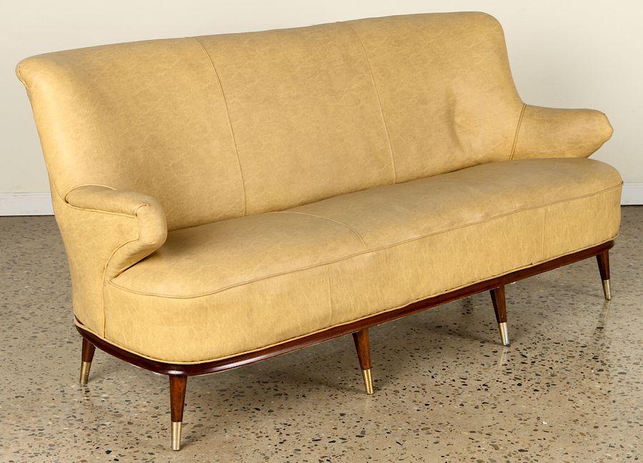 Appraisal: ITALIAN SIX LEG SOFA FLOATING ARMS An Italian six leg