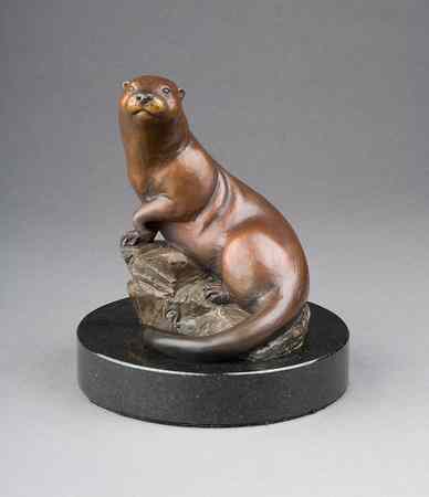 Appraisal: RIP CASWELL ORIGINAL BRONZE WILDLIFE SCULPTURE Oregon born -active Rip