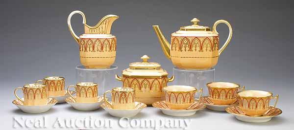 Appraisal: A Good Paris Porcelain Tea Set c attributed to Marc