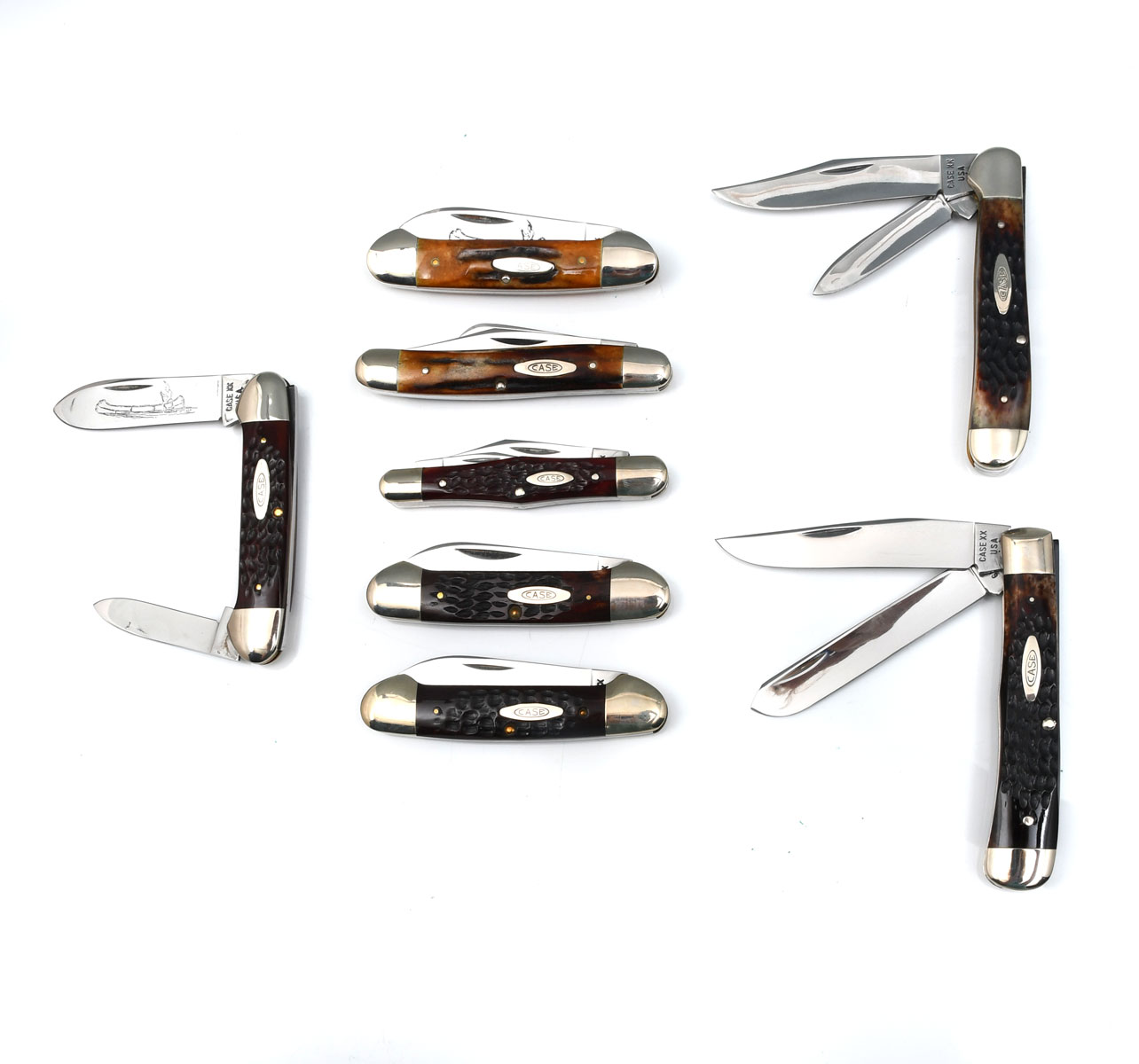 Appraisal: PIECE CASE XX FOLDING POCKET KNIFE COLLECTOR LOT To include