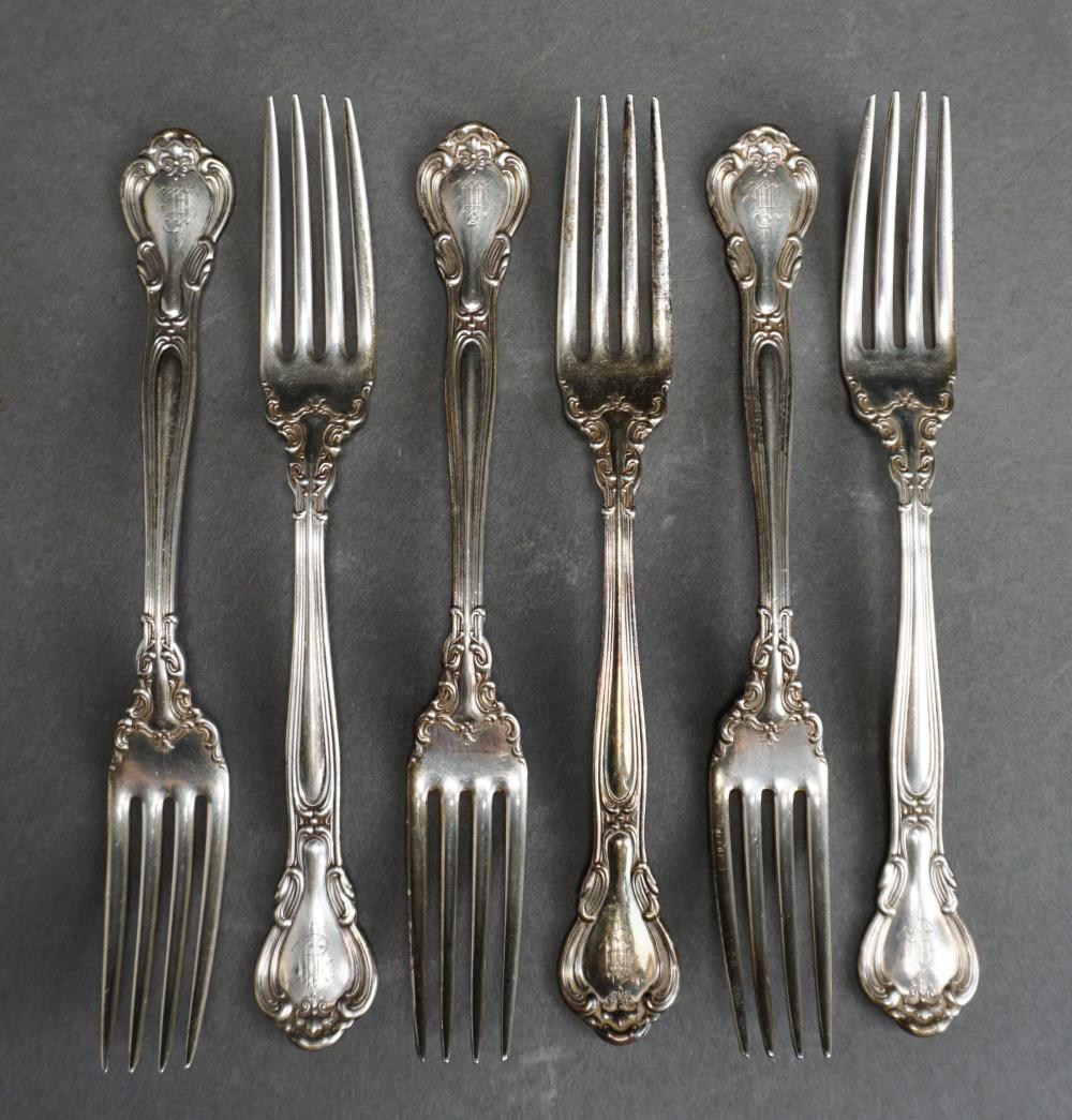 Appraisal: Six Gorham Sterling 'Chantilly' Dinner Forks ozt