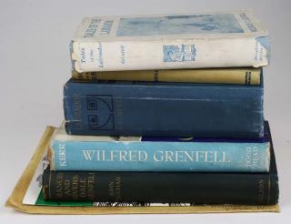 Appraisal: Sir Wilfred Grenfell Books Vols Including Pen Drawing w Tales