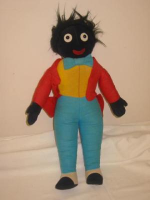 Appraisal: A Merrythought Golliwog with interior bell black button eyes velvet