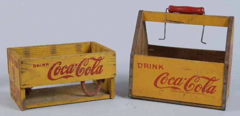 Appraisal: Lot of Wooden Coca-Cola Carriers Description s Both with very