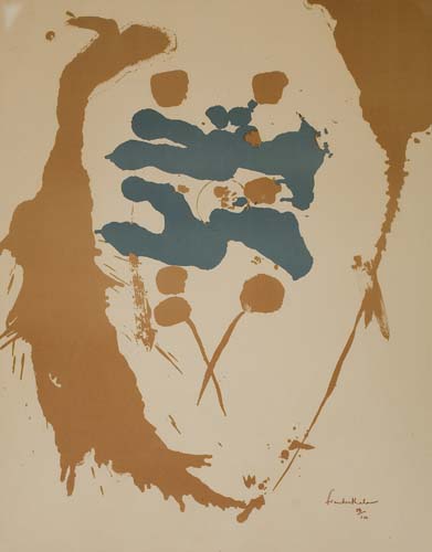 Appraisal: HELEN FRANKENTHALER after Heavenly Twins Offset color lithograph x mm