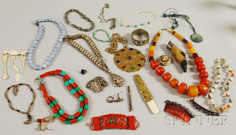 Appraisal: Large Collection of International Jewelry Items including an Asian brass