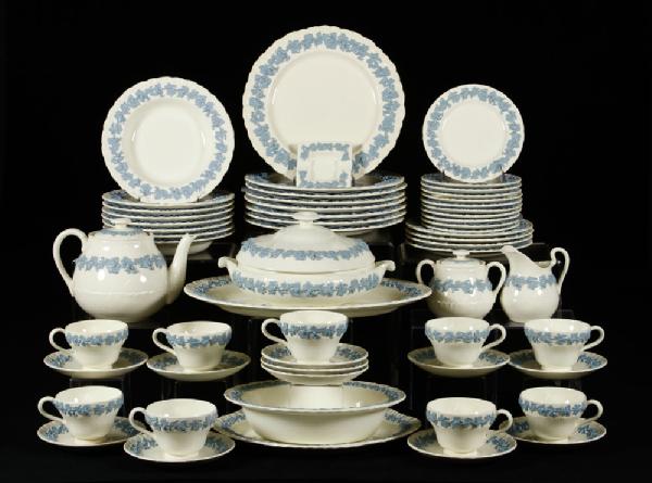 Appraisal: - Wedgwood Embossed Queens Ware Service Wedgwood embossed Queen's ware