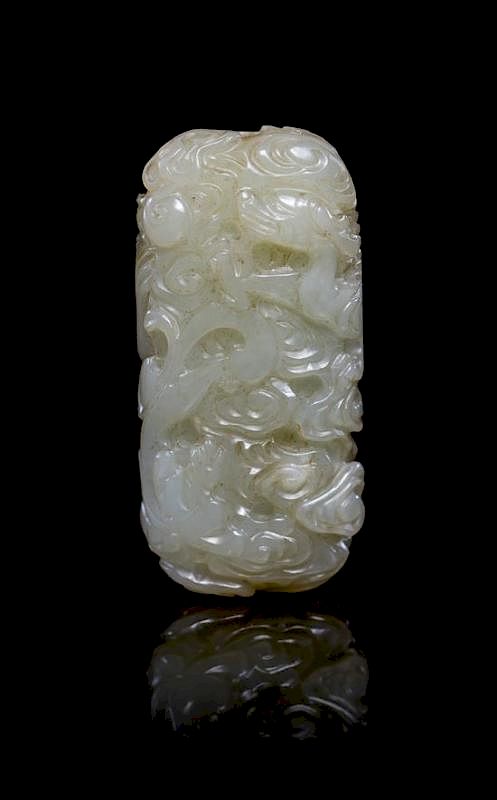 Appraisal: A Jade Pendant Height inches A Jade Pendant of a