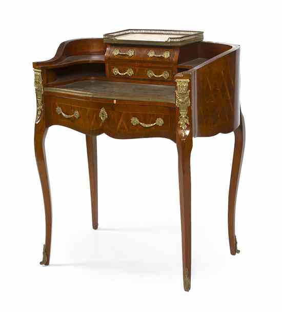 Appraisal: A Louis XVI Style Gilt Bronze Mounted Lady's Writing Desk