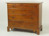 Appraisal: CHEST - Four drawer country Chippendale pine chest with four