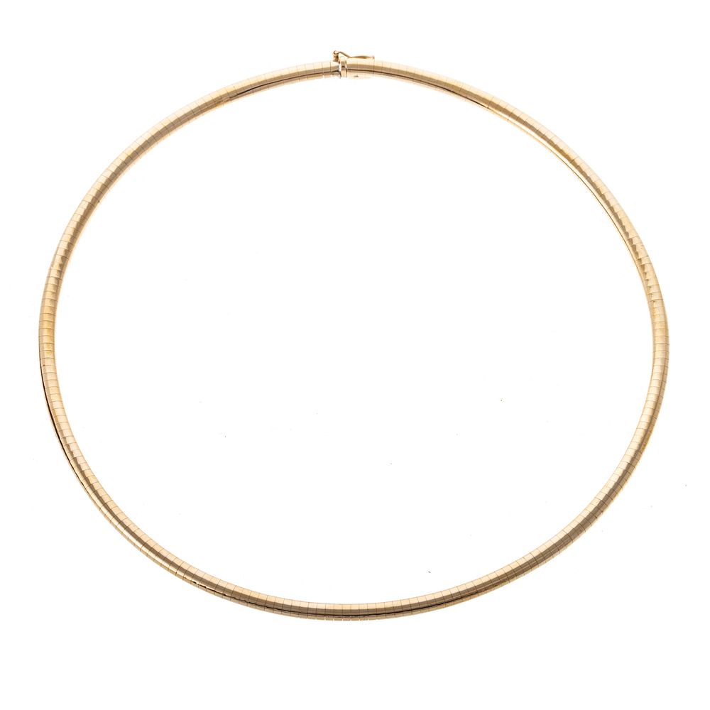 Appraisal: A Ladies K Yellow Gold Omega Necklace K yellow gold