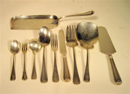 Appraisal: Durgin 'New Standish' pattern sterling silver flatware serviceComprising twelve dinner