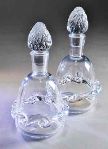 Appraisal: Pr BACCARAT DECANTERSExquisite matching pair of lead crystal decanters by