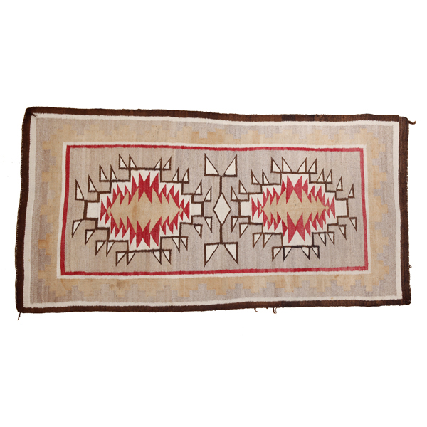 Appraisal: Navajo Indian wool blanket rug weaving H x W